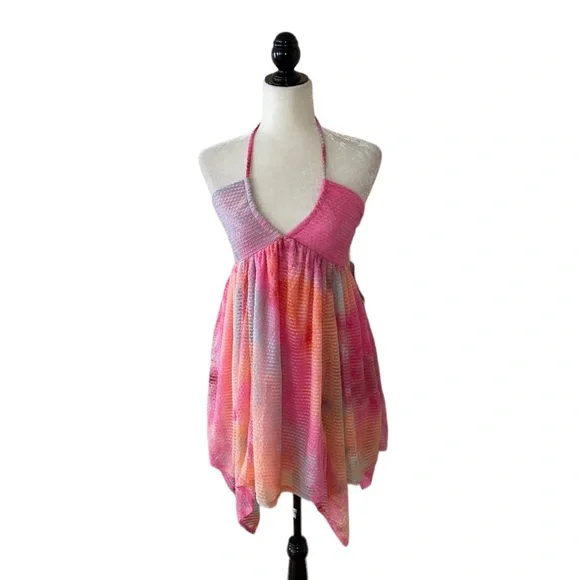 wild fable | Dresses | Wild Fable Pink Orange Tie Dye Ruffle Dress |  Poshmark